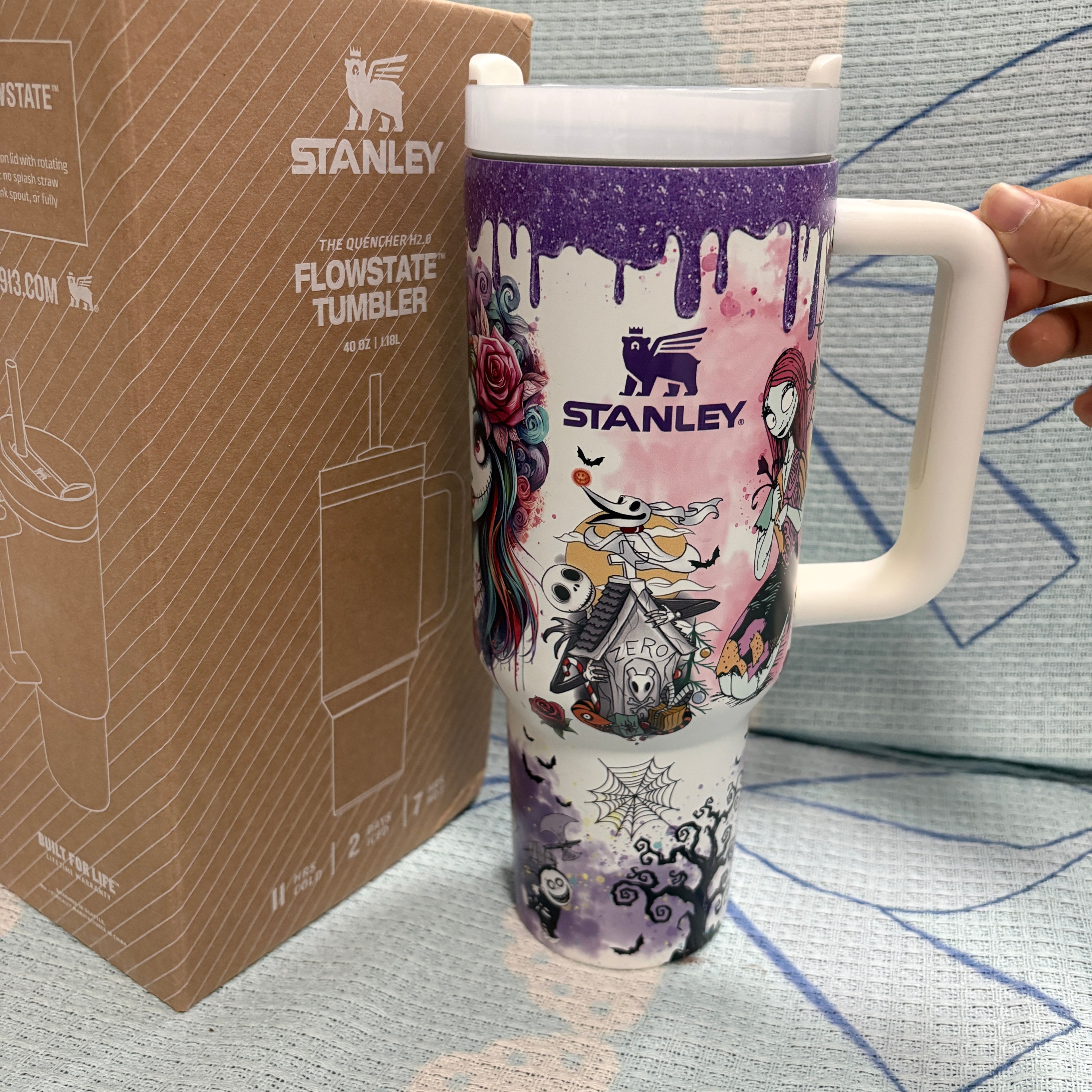 Jack & Sally Collab 40oz Stainless Steel Tumbler