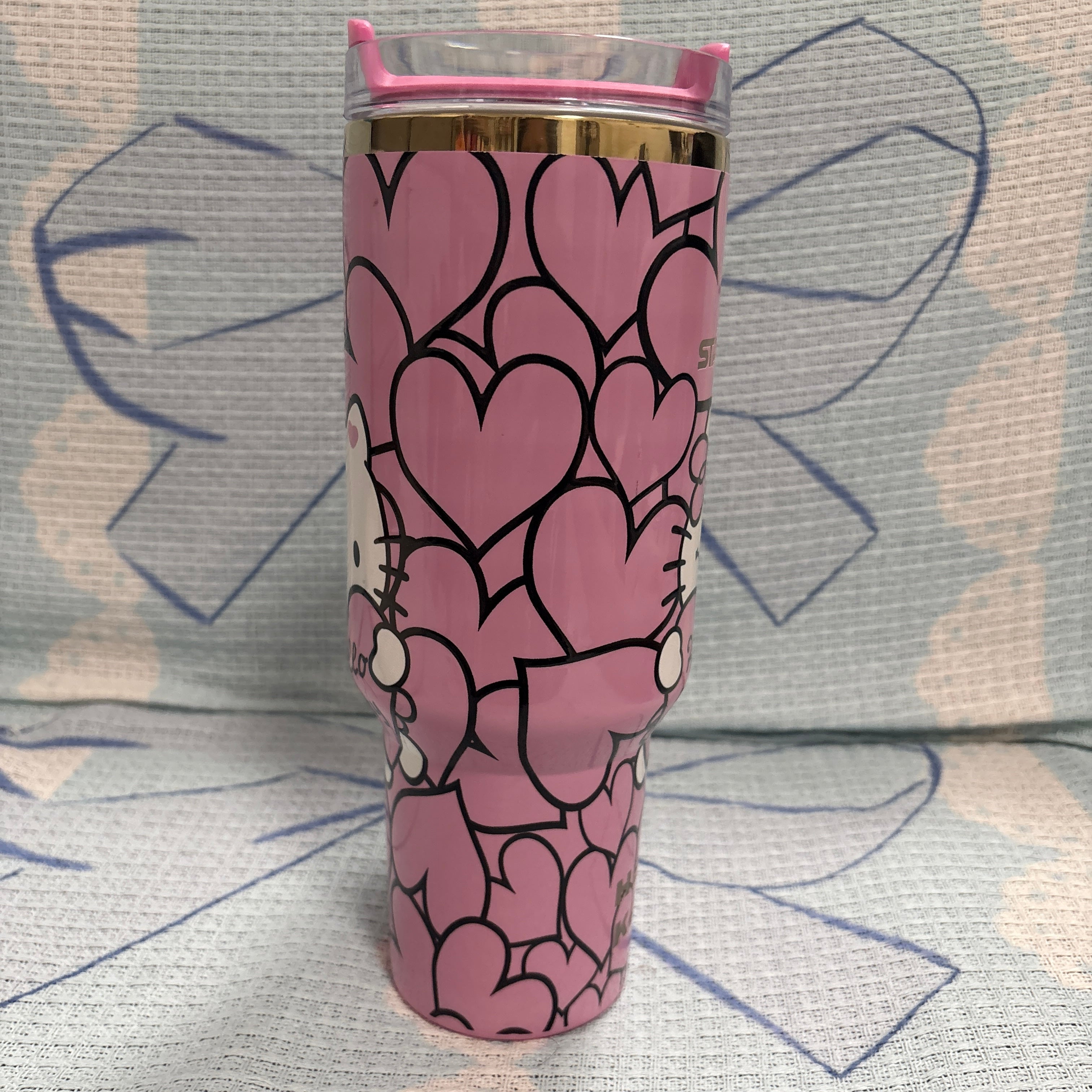 PInk Hello Kitty Collab 40oz Stainless Steel Tumbler