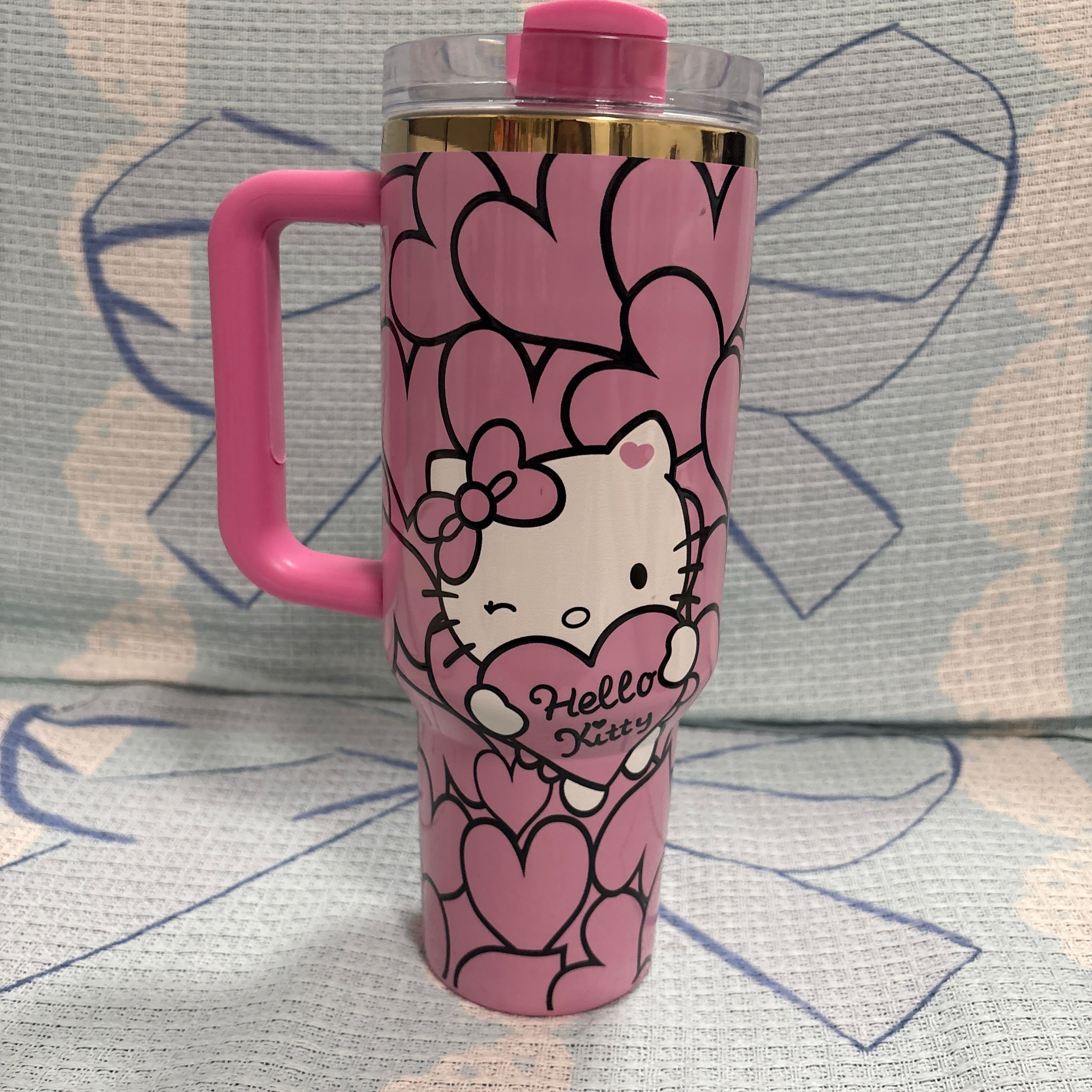 PInk Hello Kitty Collab 40oz Stainless Steel Tumbler