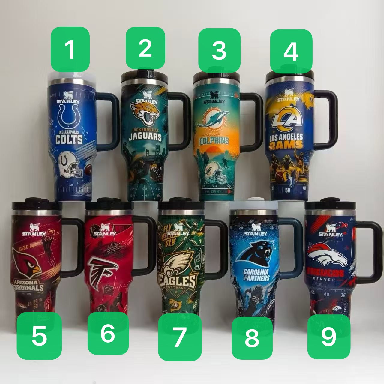 NFL Football Team Collab 40oz Stainless Steel Tumbler