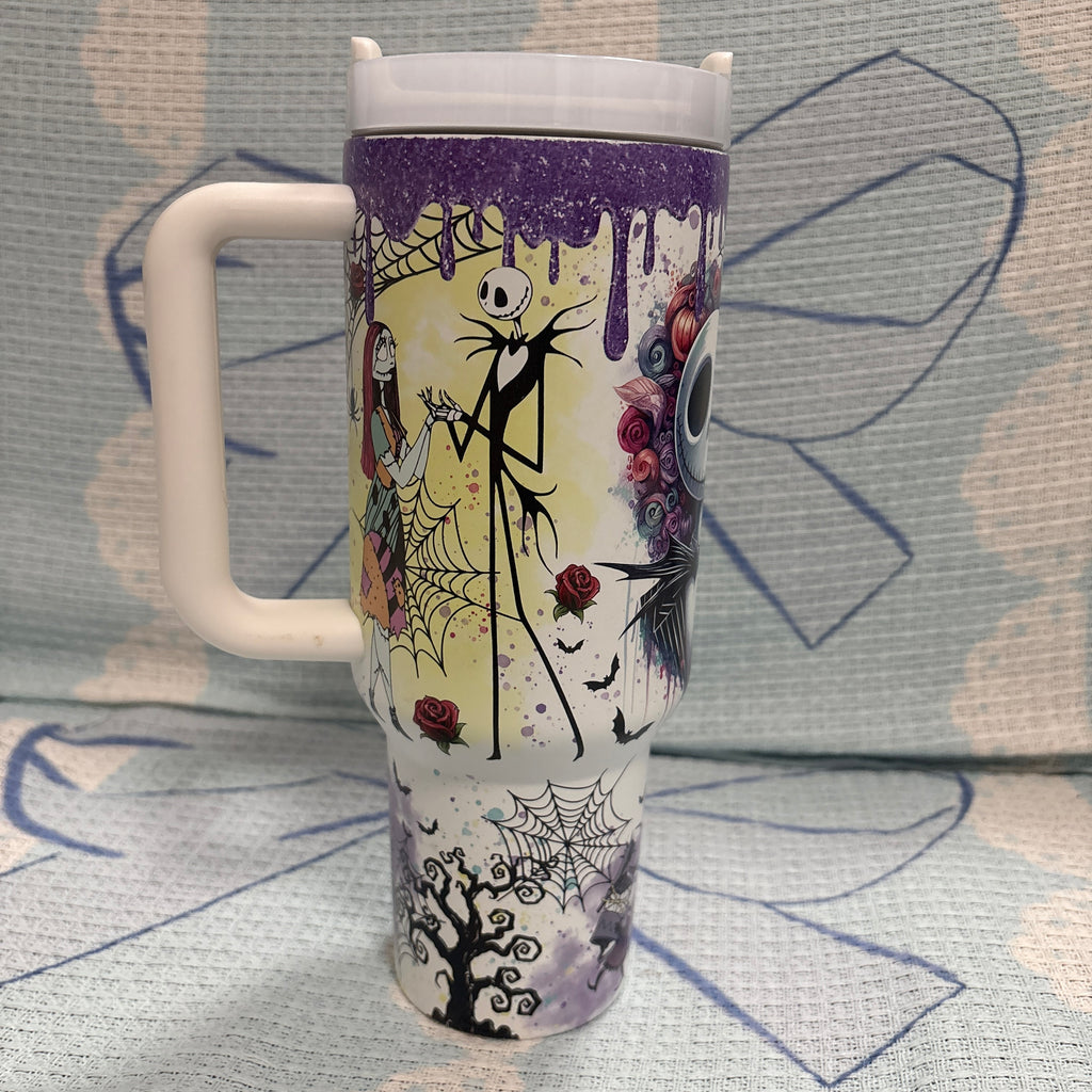 Jack & Sally Collab 40oz Stainless Steel Tumbler