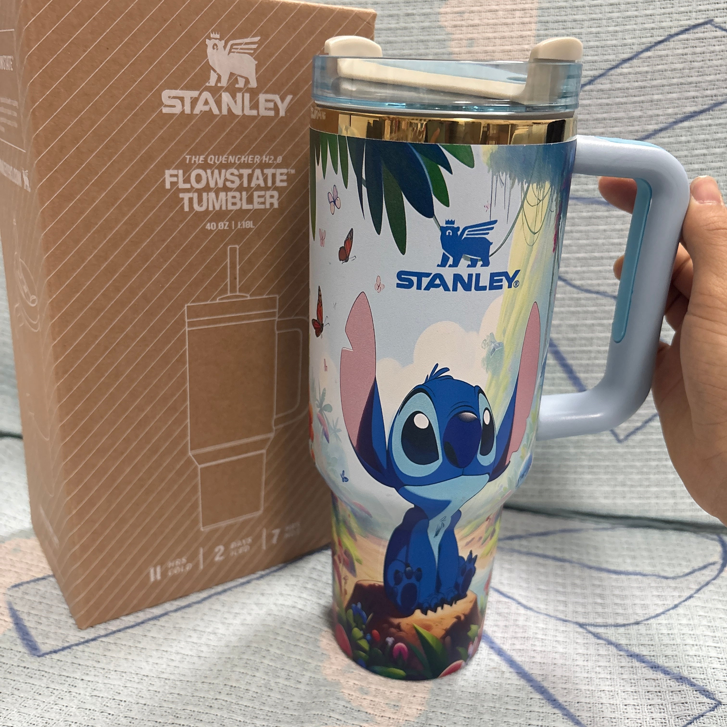 Sunrise Stitch Collab 40oz Stainless Steel Tumbler