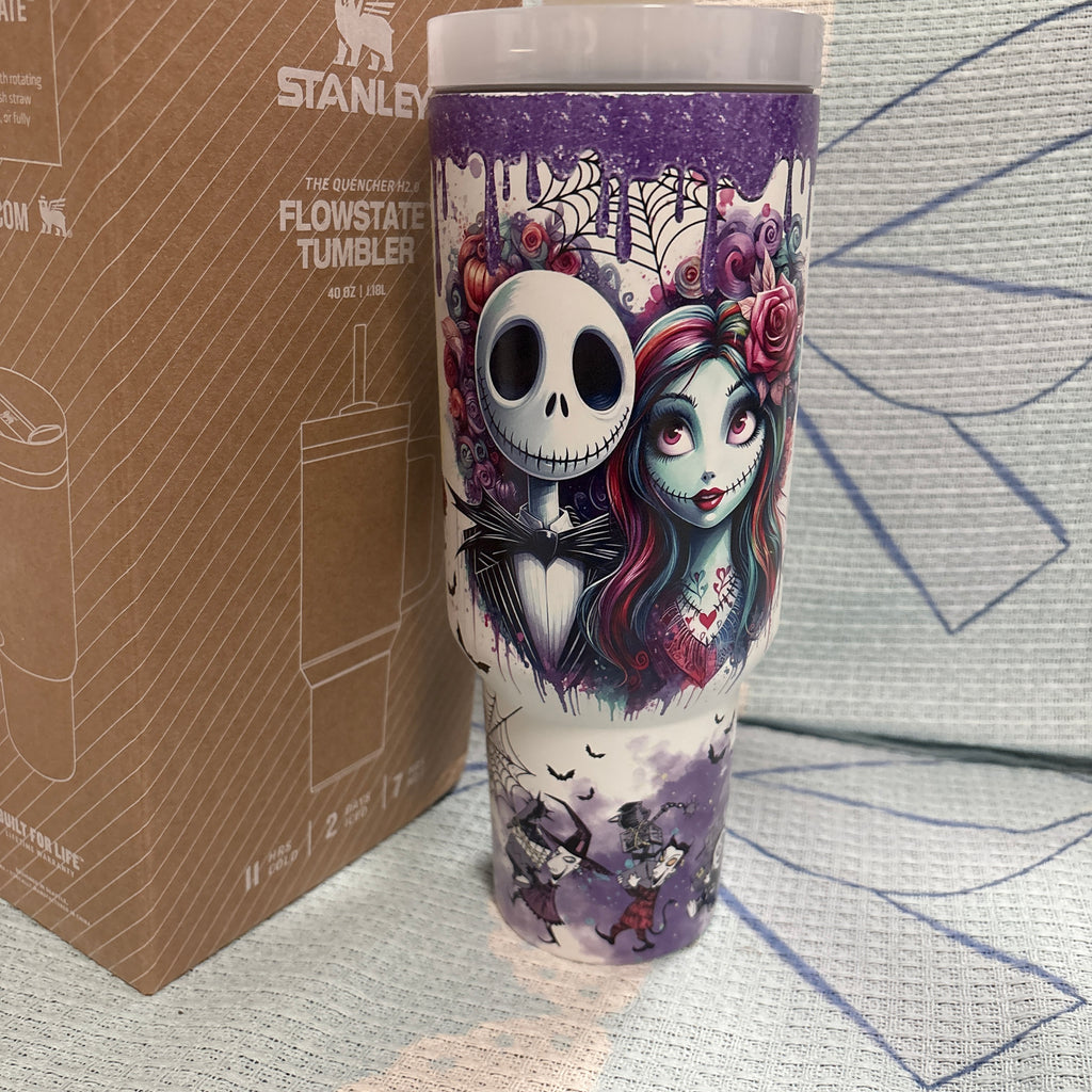 Jack & Sally Collab 40oz Stainless Steel Tumbler