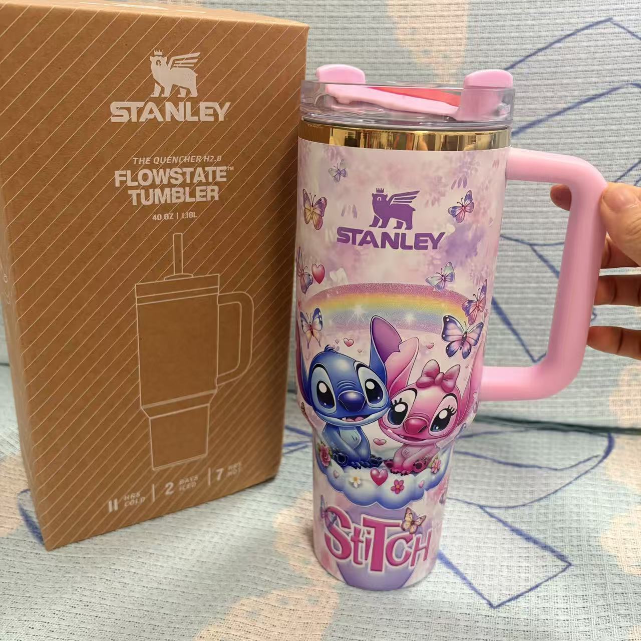 Limited Edition Stitch&Angel 40oz Tumbler